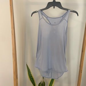 Lululemon baby blue tank with stain